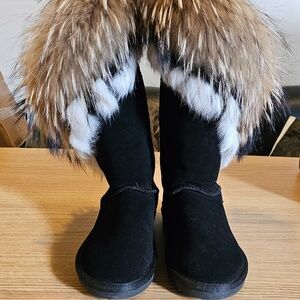 APHNUS Women's Mid Calf Boots